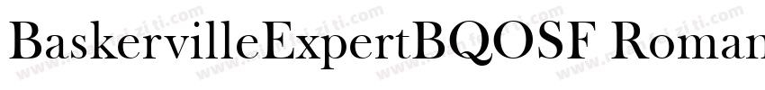 BaskervilleExpertBQOSF Roman字体转换